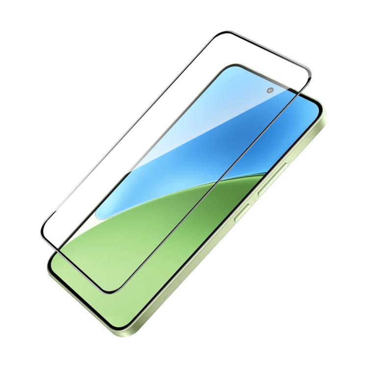 Full glue tempered glass screen protector with clear film and curved edges