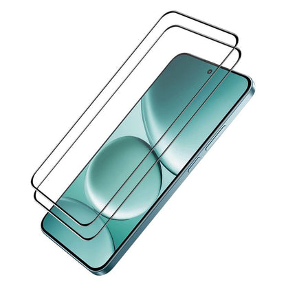 Full-glue tempered glass screen protector film, clear curved cover set for phone screen, 2-pack