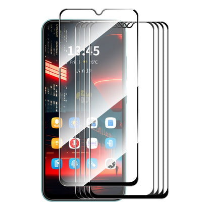 Tempered glass screen protector set with 5 pack, full glue film for phone screen