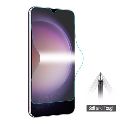 Edge-to-edge soft hydrogel screen protector film with clear finish for phone screen