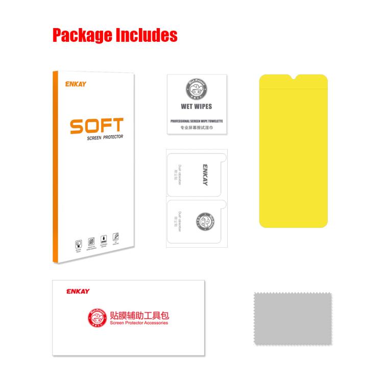 ENKAY screen protector kit with wipes, protector film, and accessories
