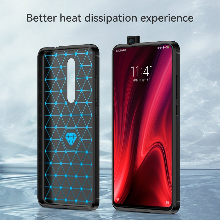 Brushed Texture Carbon Fiber TPU Case for Xiamo Redmi K20 / K20 Pro, For Xiaomi Redmi K20 / K20 Pro