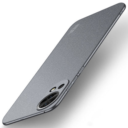 Gray frosted ultra-thin phone case with camera opening and slim side profile