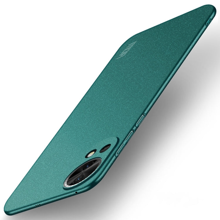 Green frosted ultra-thin phone case with camera opening and side button cutouts