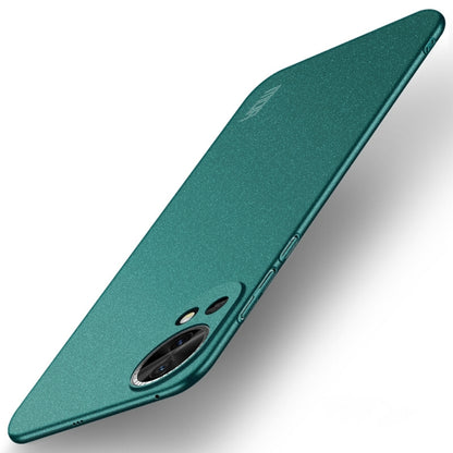 Green frosted ultra-thin phone case with camera opening and side button cutouts