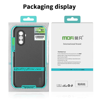 MOFI Fandun phone case retail box display with front and back views.