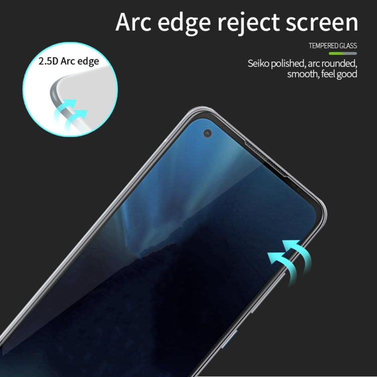 2.5D arc-edge tempered glass screen protector with rounded, smooth edges