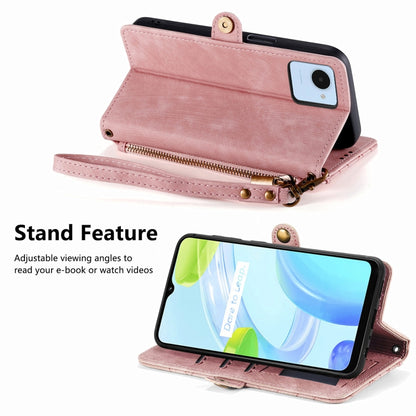 Geometric Zipper Wallet Side Buckle Leather Phone Case, For Realme C11, For Realme 6, For Realme 6 Pro, For Realme 5 / 5i / 6i, For Realme 8 / 8 Pro, For Realme 5 Pro / Q