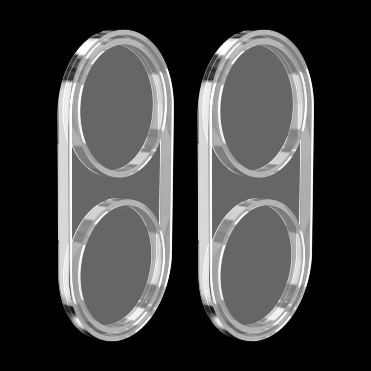 Tempered glass rear camera lens protectors (2-pack) for dual lenses, clear film