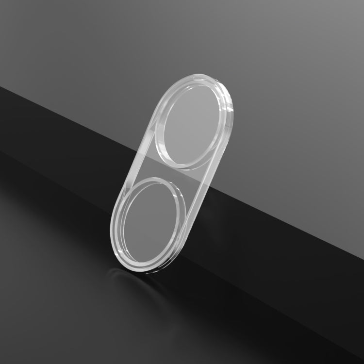 Dual-lens camera lens glass protector pair, clear curved pieces