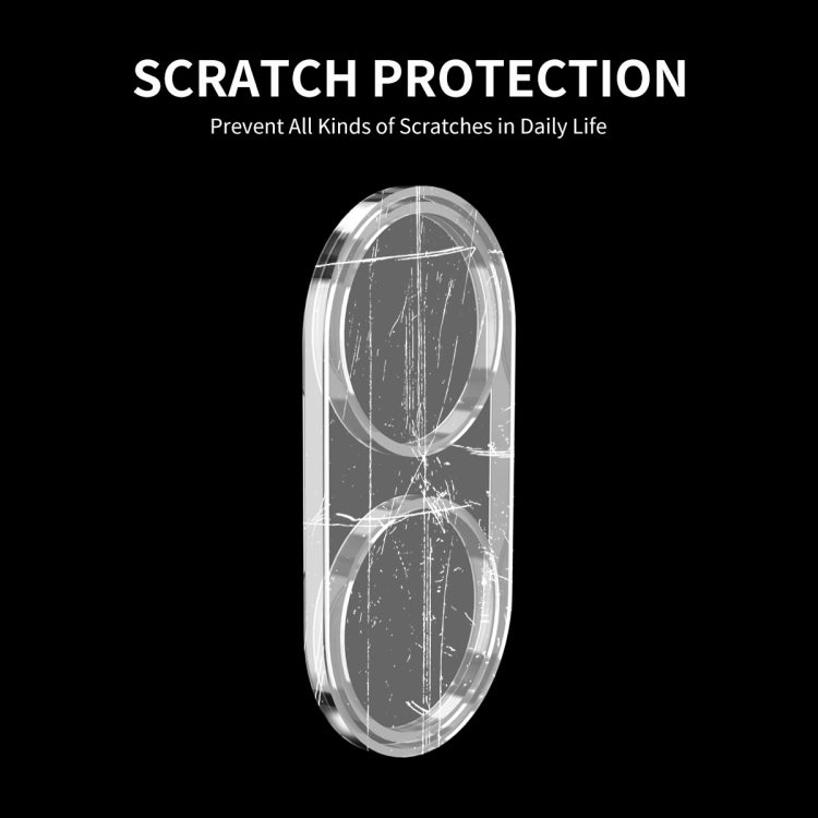 Dual-lens camera lens tempered glass protector, clear scratch-resistant film