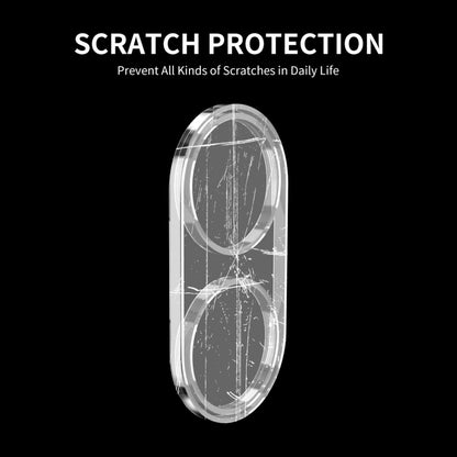 Dual-lens camera lens tempered glass protector, clear scratch-resistant film