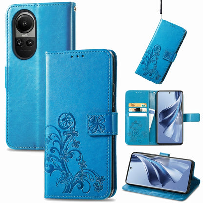 Bright blue leather phone case with embossed floral pattern and clasp, flip wallet with card slots