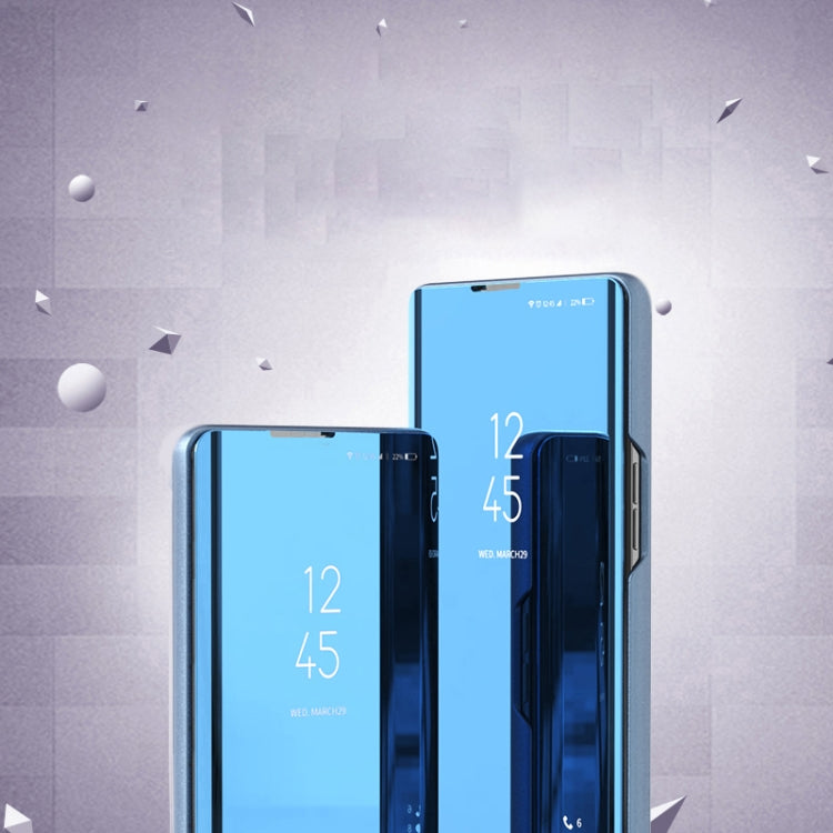 Plated Mirror Horizontal Flip Leather Phone Case with Holder, For Xiaomi  Redmi Note 12S