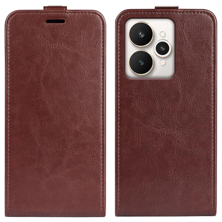 R64 Texture Single Vertical Flip Leather Phone Case, For Realme 15 5G / 15 Pro 5G