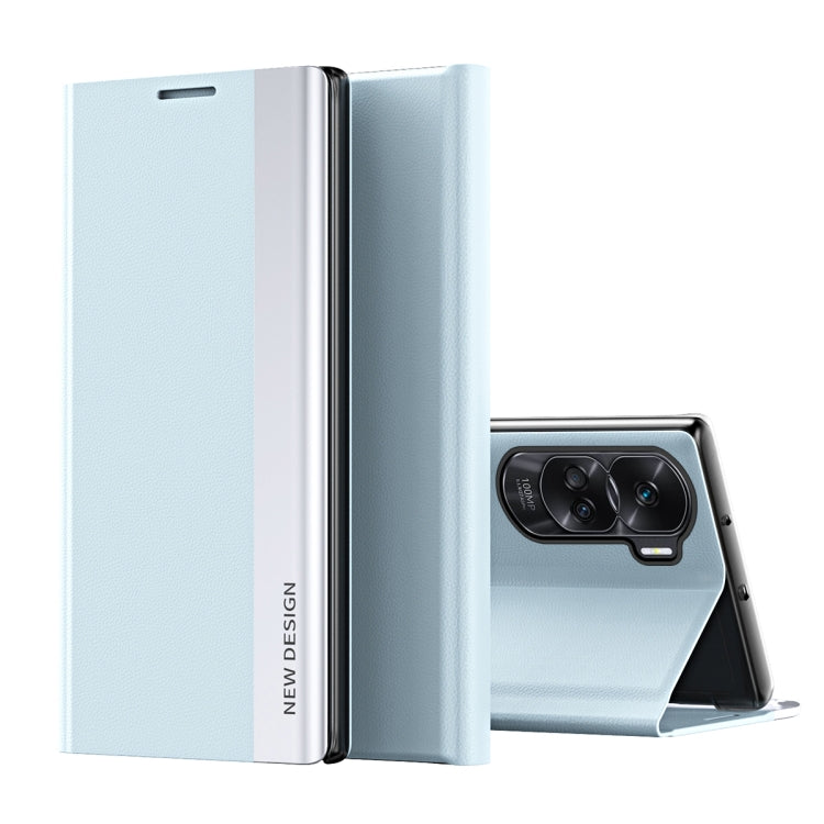 Side Electroplated Adsorption Leather Phone Case, For Honor 90 Lite