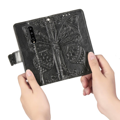 Butterfly Love Flowers Embossing Horizontal Flip Leather Case for One Plus 7 Pro with Holder & Card Slots & Wallet & Lanyard, For OnePlus 7 Pro