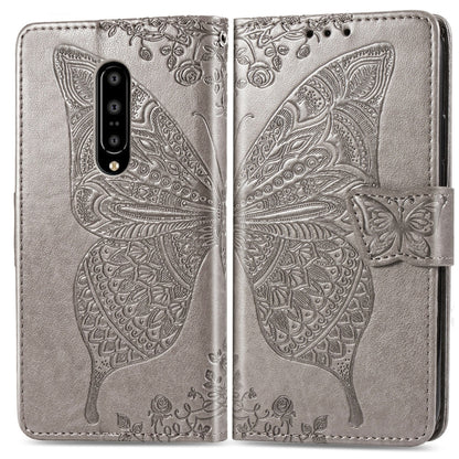 Butterfly Love Flowers Embossing Horizontal Flip Leather Case for One Plus 7 Pro with Holder & Card Slots & Wallet & Lanyard, For OnePlus 7 Pro