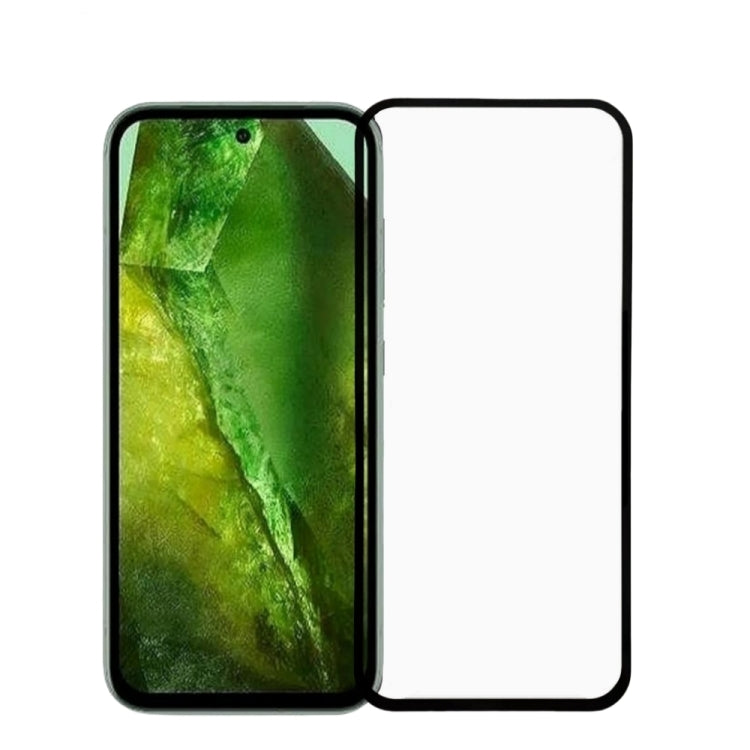 Tempered glass screen protector for smartphone display with camera cutout and rounded edges