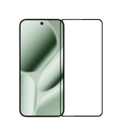 Tempered glass screen protector for smartphone display with rounded edges and camera cutout