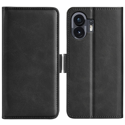 Dual-side Magnetic Buckle Horizontal Flip Leather Phone Case, For Nothing Phone 4b, For Nothing Phone 3a Lite, For Nothing Phone 3a, For Nothing Phone 3a Pro, For Nothing Phone 2