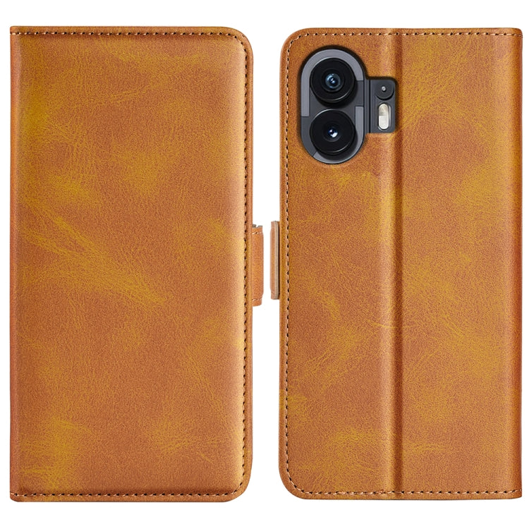 Dual-side Magnetic Buckle Horizontal Flip Leather Phone Case, For Nothing Phone 4b, For Nothing Phone 3a Lite, For Nothing Phone 3a, For Nothing Phone 3a Pro, For Nothing Phone 2