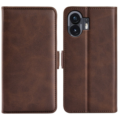 Dual-side Magnetic Buckle Horizontal Flip Leather Phone Case, For Nothing Phone 4b, For Nothing Phone 3a Lite, For Nothing Phone 3a, For Nothing Phone 3a Pro, For Nothing Phone 2