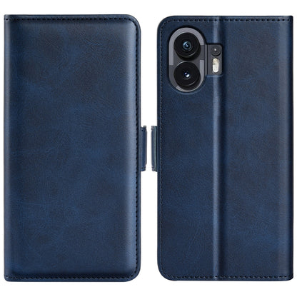 Dual-side Magnetic Buckle Horizontal Flip Leather Phone Case, For Nothing Phone 4b, For Nothing Phone 3a Lite, For Nothing Phone 3a, For Nothing Phone 3a Pro, For Nothing Phone 2
