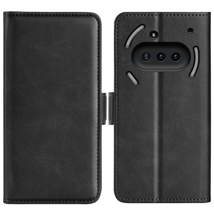 Dual-side Magnetic Buckle Horizontal Flip Leather Phone Case, For Nothing Phone 4b, For Nothing Phone 3a Lite, For Nothing Phone 3a, For Nothing Phone 3a Pro, For Nothing Phone 2