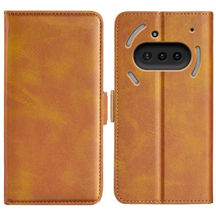 Dual-side Magnetic Buckle Horizontal Flip Leather Phone Case, For Nothing Phone 4b, For Nothing Phone 3a Lite, For Nothing Phone 3a, For Nothing Phone 3a Pro, For Nothing Phone 2