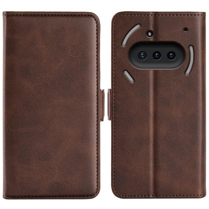 Dual-side Magnetic Buckle Horizontal Flip Leather Phone Case, For Nothing Phone 4b, For Nothing Phone 3a Lite, For Nothing Phone 3a, For Nothing Phone 3a Pro, For Nothing Phone 2
