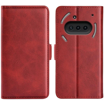Dual-side Magnetic Buckle Horizontal Flip Leather Phone Case, For Nothing Phone 4b, For Nothing Phone 3a Lite, For Nothing Phone 3a, For Nothing Phone 3a Pro, For Nothing Phone 2