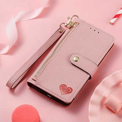 Love Zipper Lanyard Leather Phone Case, For Google Pixel 11 / 11 Pro, For Google Pixel 10 / 10 Pro
