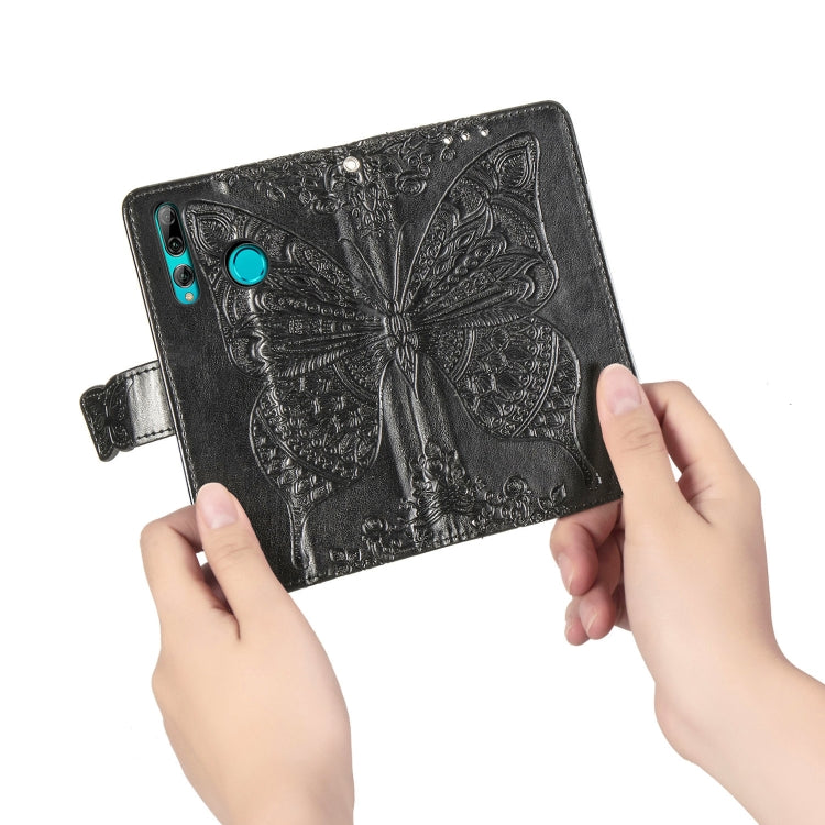 Butterfly Love Flowers Embossing Horizontal Flip Leather Case For Huawei Y9 Prime 2019with Holder & Card Slots & Wallet & Lanyard, For Huawei Y9 Prime (2019)