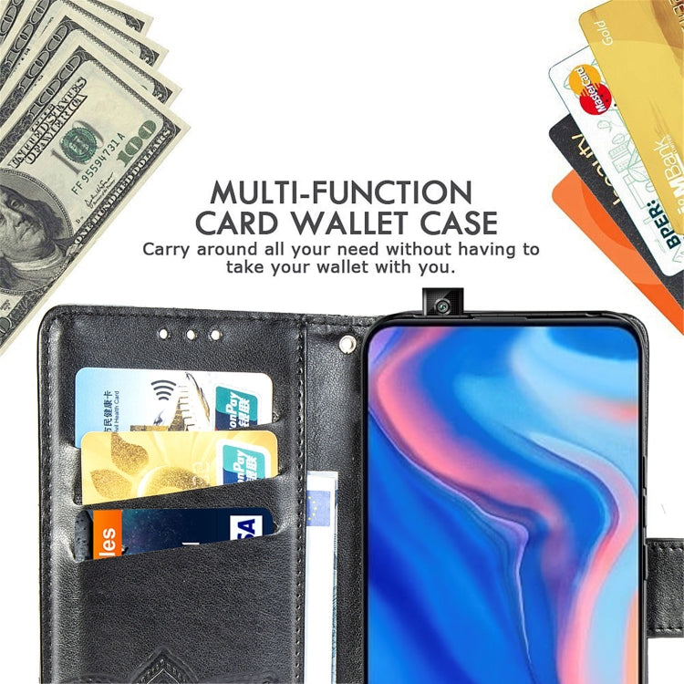 Butterfly Love Flowers Embossing Horizontal Flip Leather Case For Huawei Y9 Prime 2019with Holder & Card Slots & Wallet & Lanyard, For Huawei Y9 Prime (2019)