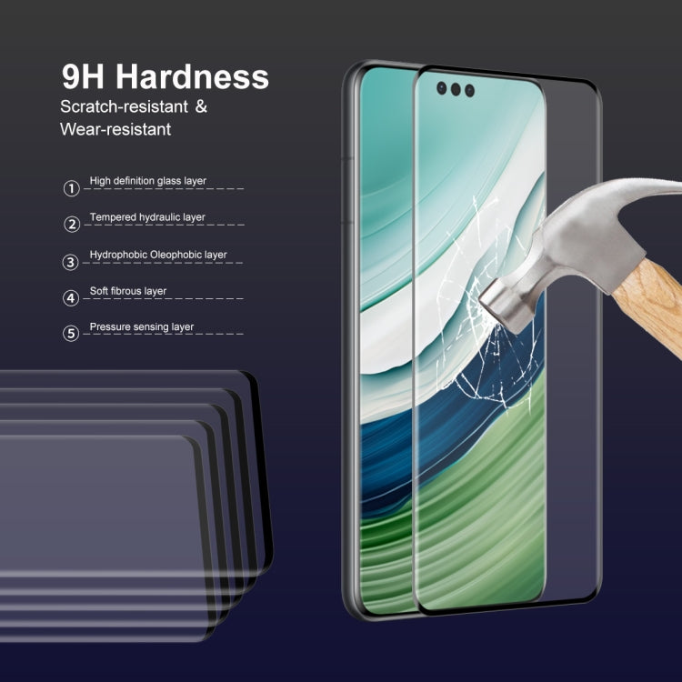 Tempered glass screen protector set showing layered protection on a phone screen