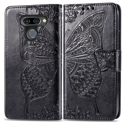 Butterfly Love Flowers Embossing Horizontal Flip Leather Case for LG K50 , with Holder & Card Slots & Wallet & Lanyard, For LG K50, LG K50