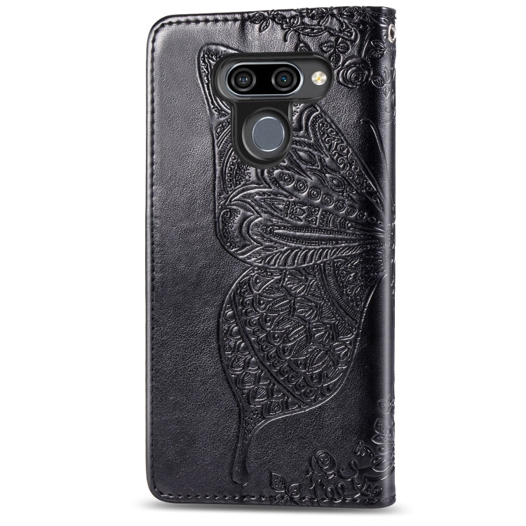 Butterfly Love Flowers Embossing Horizontal Flip Leather Case for LG K50 , with Holder & Card Slots & Wallet & Lanyard, For LG K50, LG K50