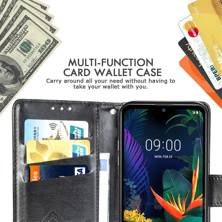 Butterfly Love Flowers Embossing Horizontal Flip Leather Case for LG K50 , with Holder & Card Slots & Wallet & Lanyard, For LG K50, LG K50