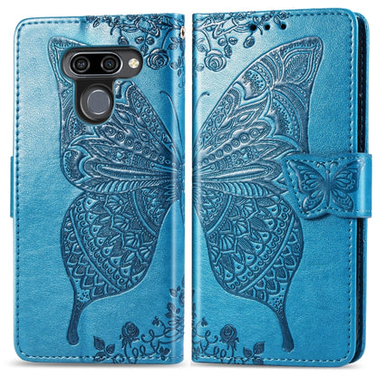 Butterfly Love Flowers Embossing Horizontal Flip Leather Case for LG K50 , with Holder & Card Slots & Wallet & Lanyard, For LG K50, LG K50