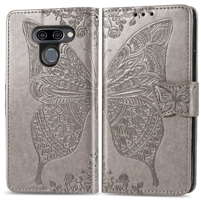 Butterfly Love Flowers Embossing Horizontal Flip Leather Case for LG K50 , with Holder & Card Slots & Wallet & Lanyard, For LG K50, LG K50