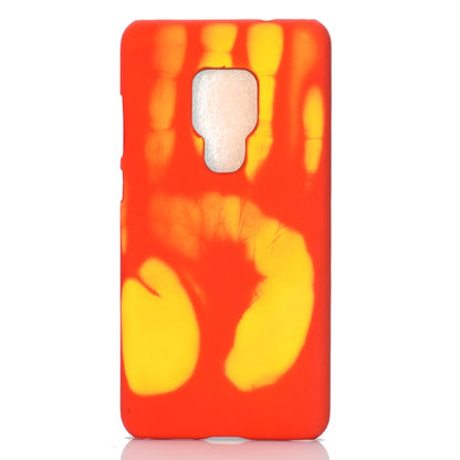 Red and yellow discoloration phone case with cutout for camera and flash
