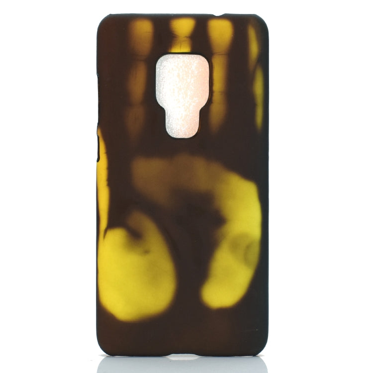 Black and yellow discoloration phone case with camera and flash cutout