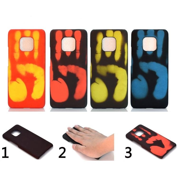 Paste Skin + PC Thermal Sensor Discoloration Case for Huawei Mate 20 Pro, Black blue, Black green, Black red, Red yellow