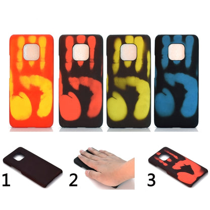 Paste Skin + PC Thermal Sensor Discoloration Case for Huawei Mate 20 Pro, Black blue, Black green, Black red, Red yellow