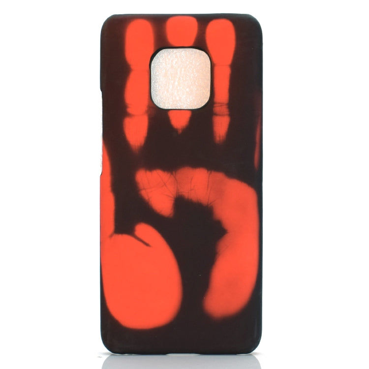 Paste Skin + PC Thermal Sensor Discoloration Case for Huawei Mate 20 Pro, Black blue, Black green, Black red, Red yellow