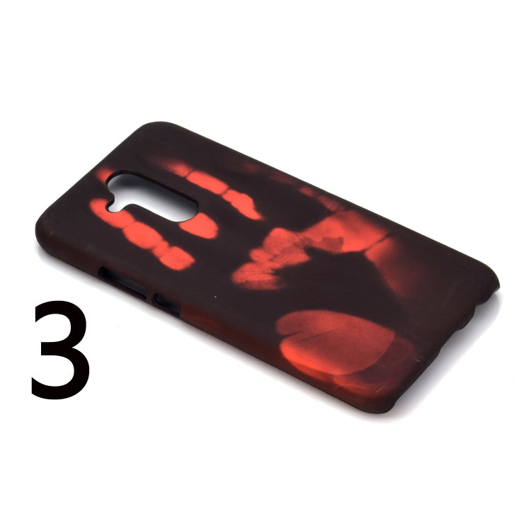 Paste Skin + PC Thermal Sensor Discoloration Case for Huawei Mate 20 Lite, Black blue, Black red, Black green, Red yellow