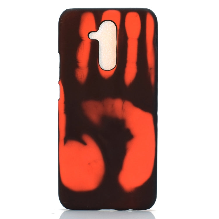 Paste Skin + PC Thermal Sensor Discoloration Case for Huawei Mate 20 Lite, Black blue, Black red, Black green, Red yellow