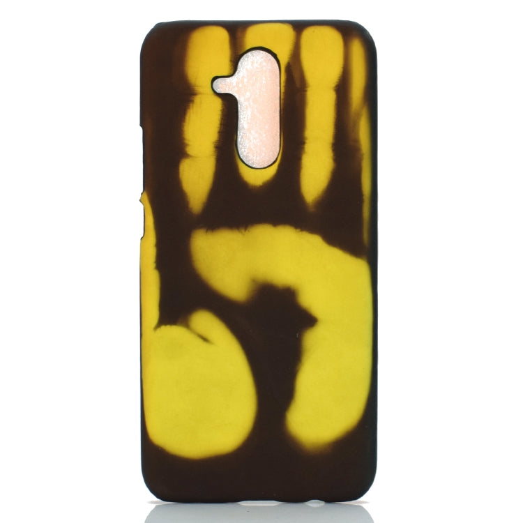 Paste Skin + PC Thermal Sensor Discoloration Case for Huawei Mate 20 Lite, Black blue, Black red, Black green, Red yellow