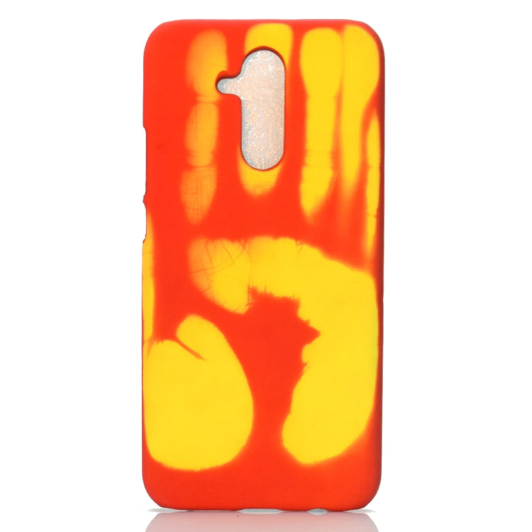 Paste Skin + PC Thermal Sensor Discoloration Case for Huawei Mate 20 Lite, Black blue, Black red, Black green, Red yellow